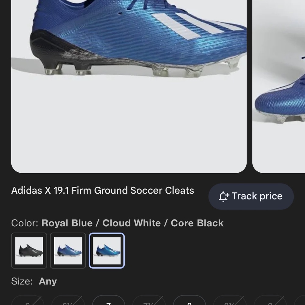 Blue Adidas X 19.1 soccer cleats - Picture 17 of 17